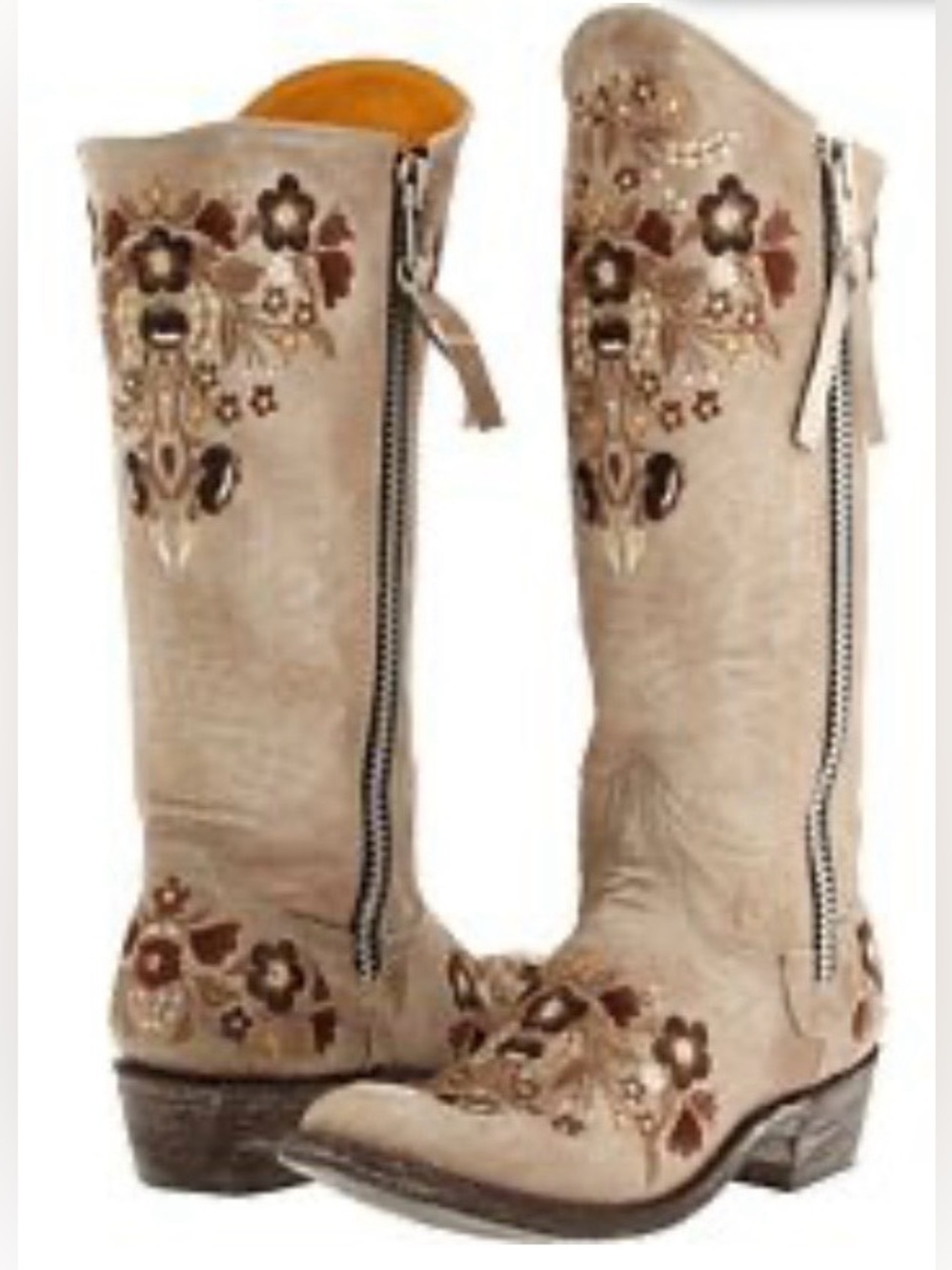 Old Gringo Vibrant Western Boots Women FLORAL EMBRODERIED Multicolor SZ 11
